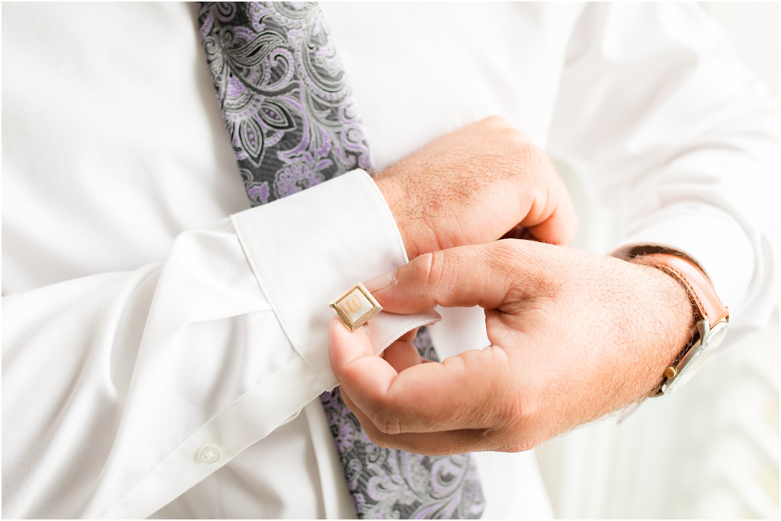 groom's details photographed by Idalia Photography