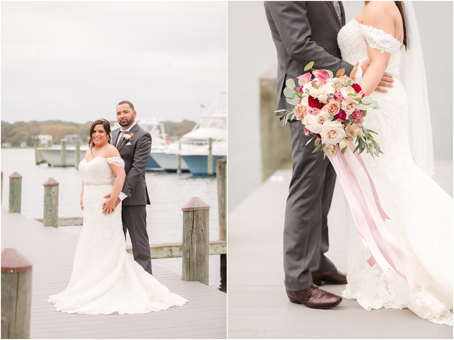 Clarks Landing wedding photos with Idalia Photography and florals by Narcissus Florals