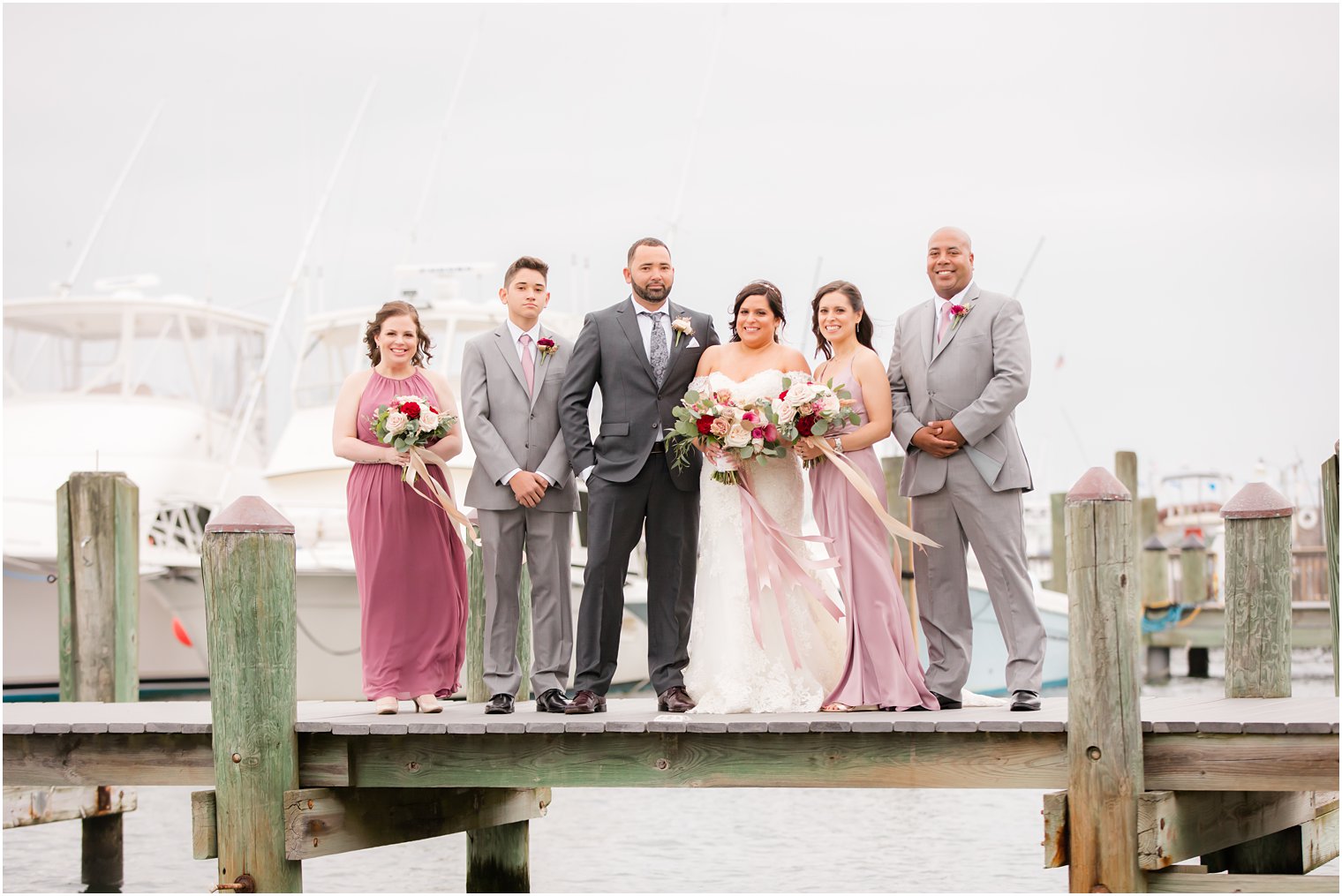 Bridal party at Clarks Landing photographed by Idalia Photography