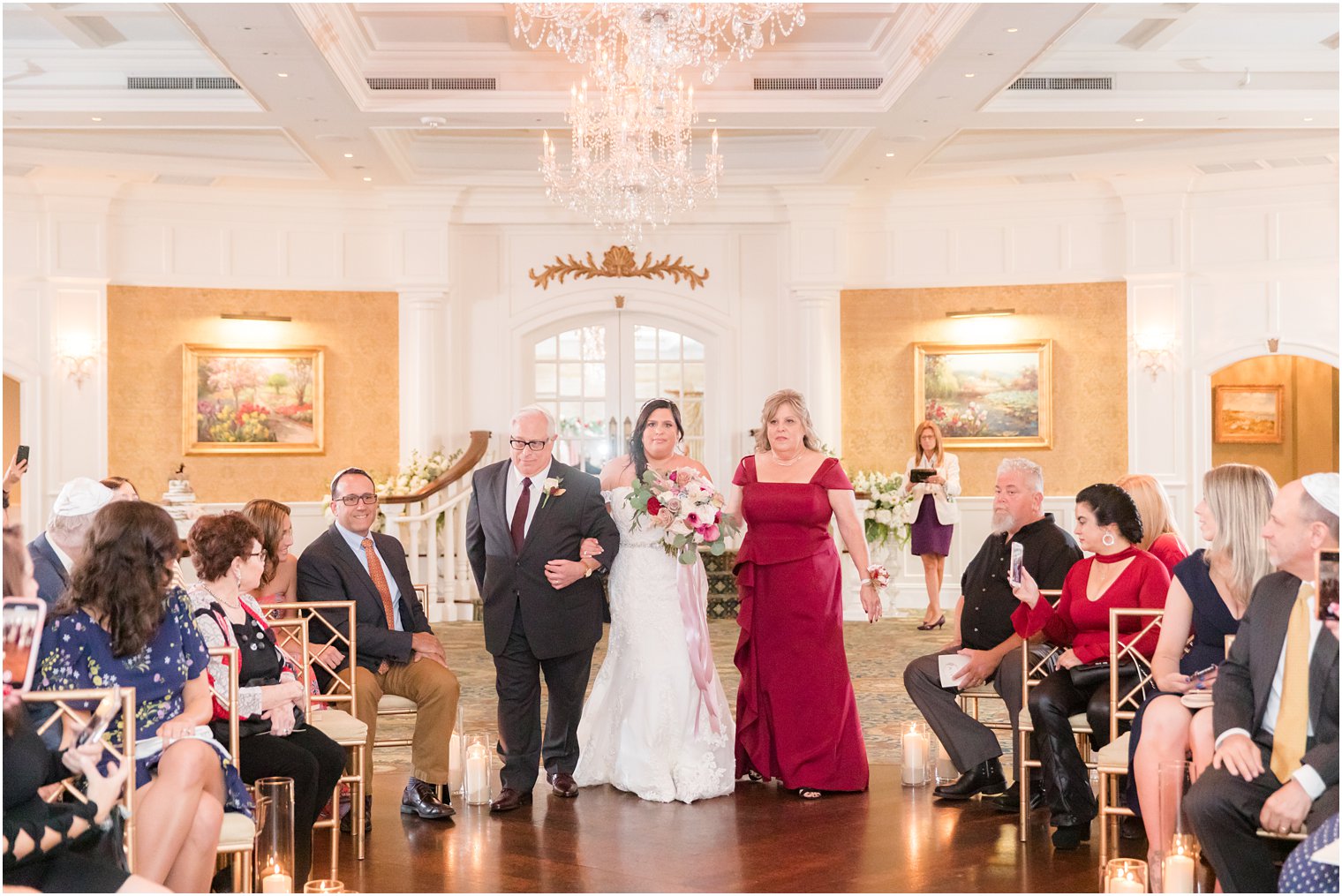 wedding ceremony at Clarks Landing Yacht Club photographed by Idalia Photography