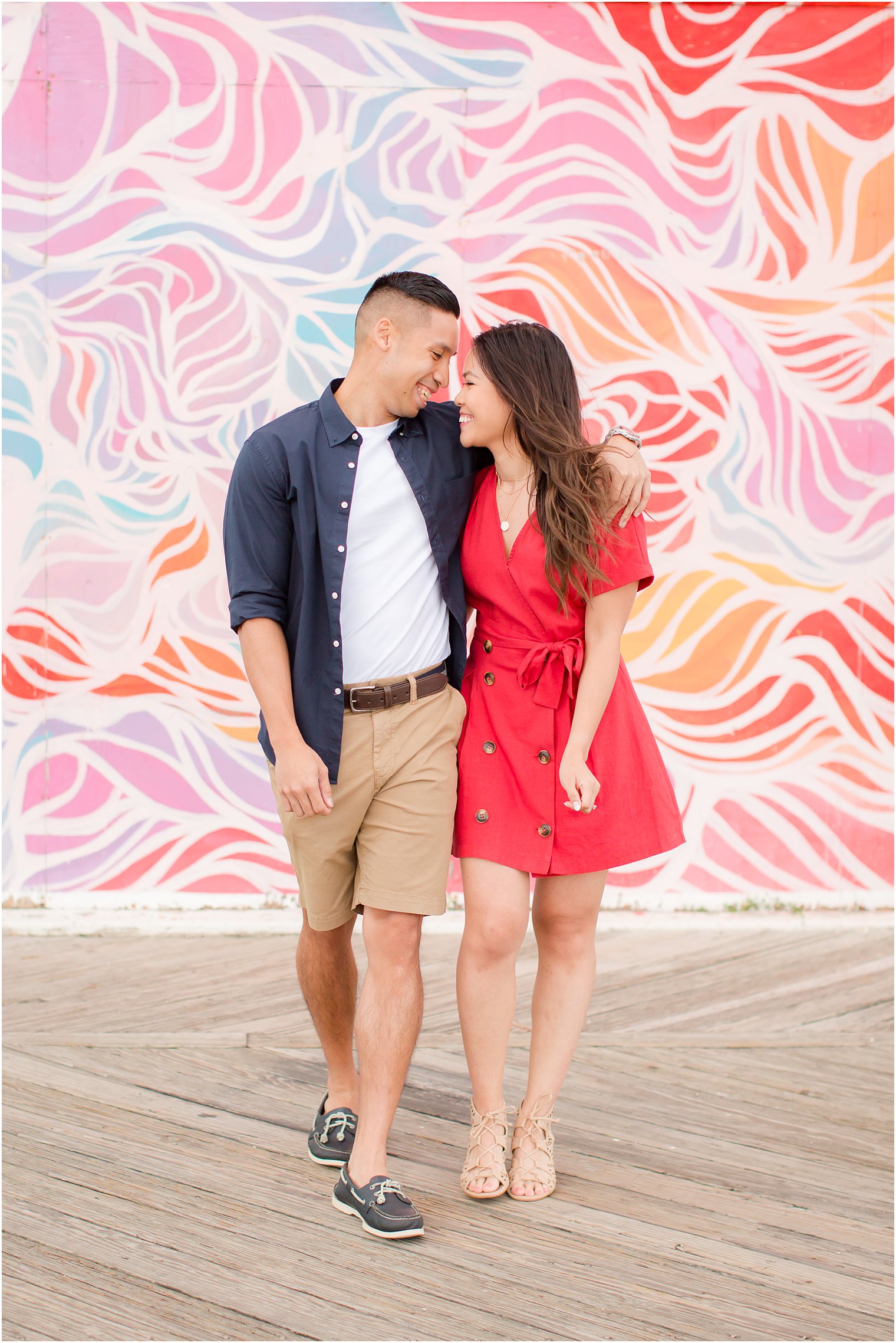 Asbury Park engagement session with Idalia Photography