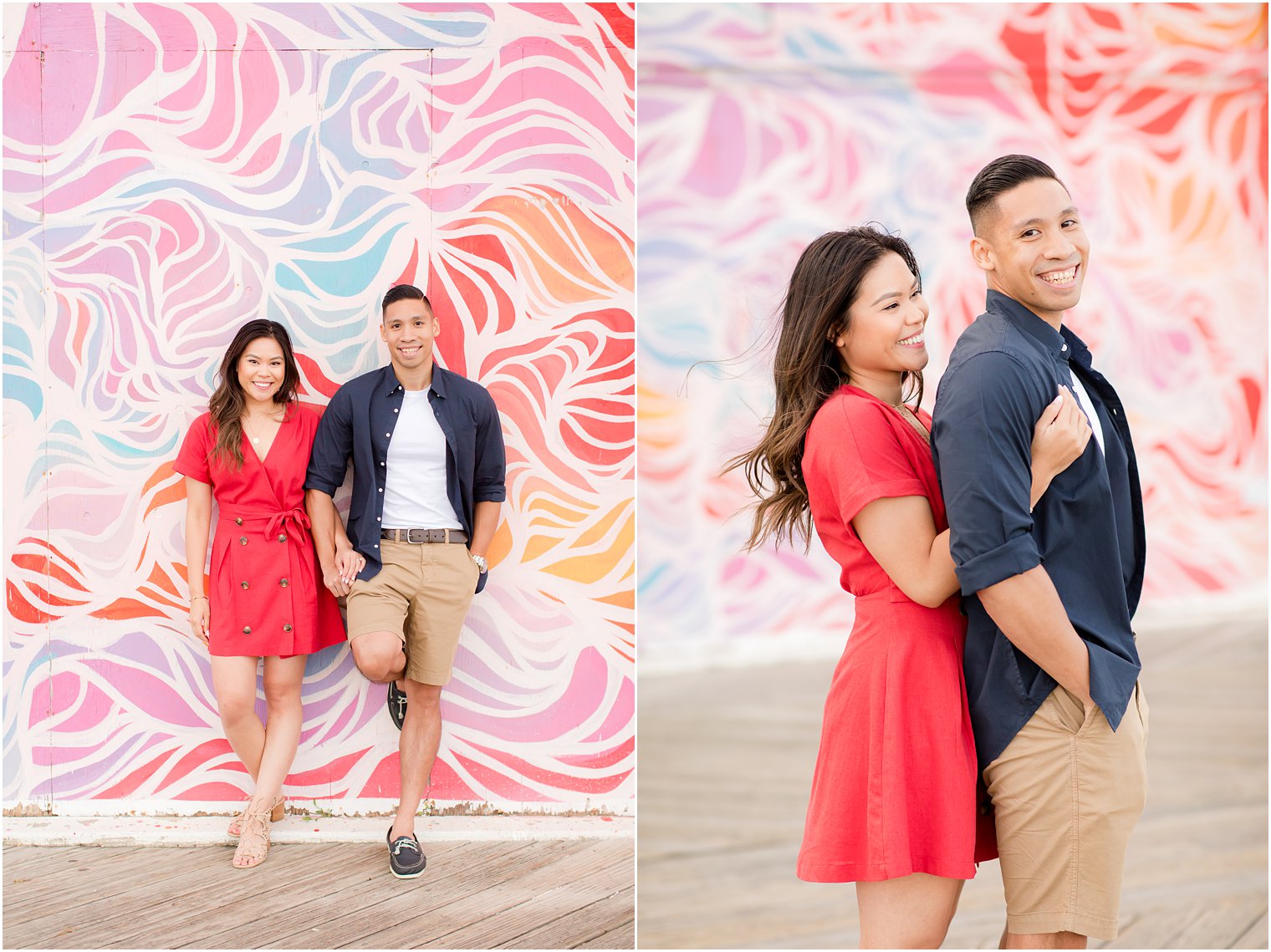 colorful summer engagement session with Idalia Photography