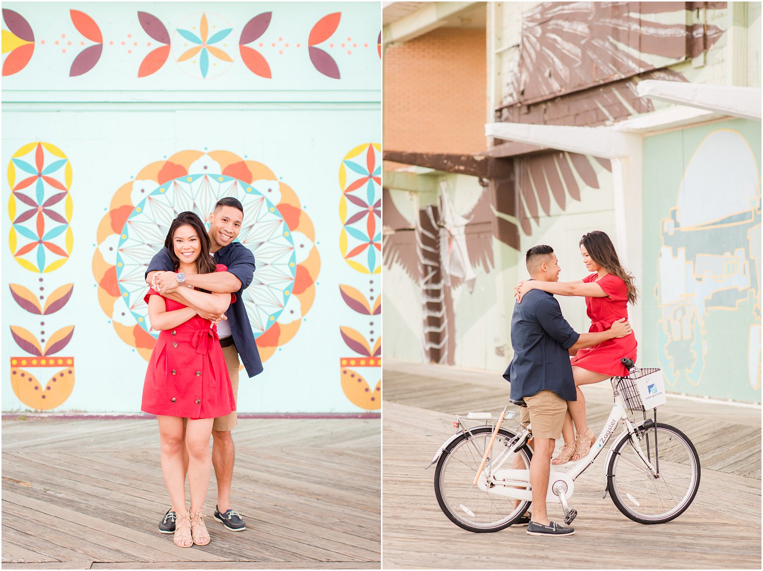 colorful summer engagement session with Idalia Photography