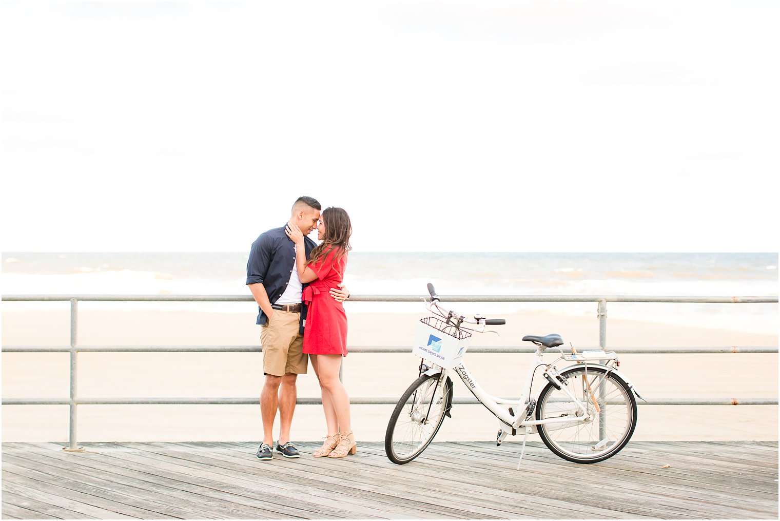 Asbury Park boardwalk engagement session by Idalia Photography