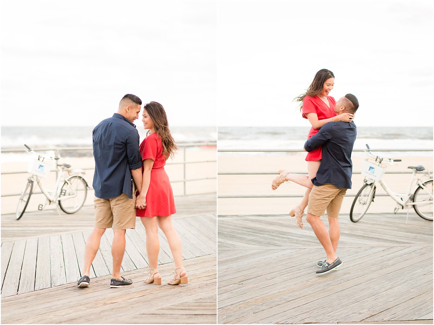 romantic summer boardwalk portraits by Idalia Photography