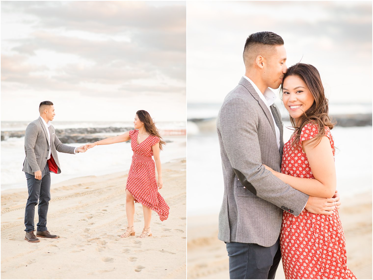 engagement session on the beach with Idalia Photography