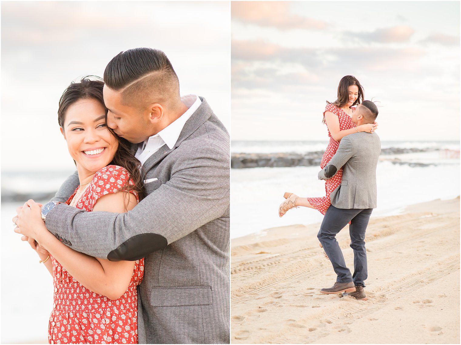 beach engagement session with Idalia Photography