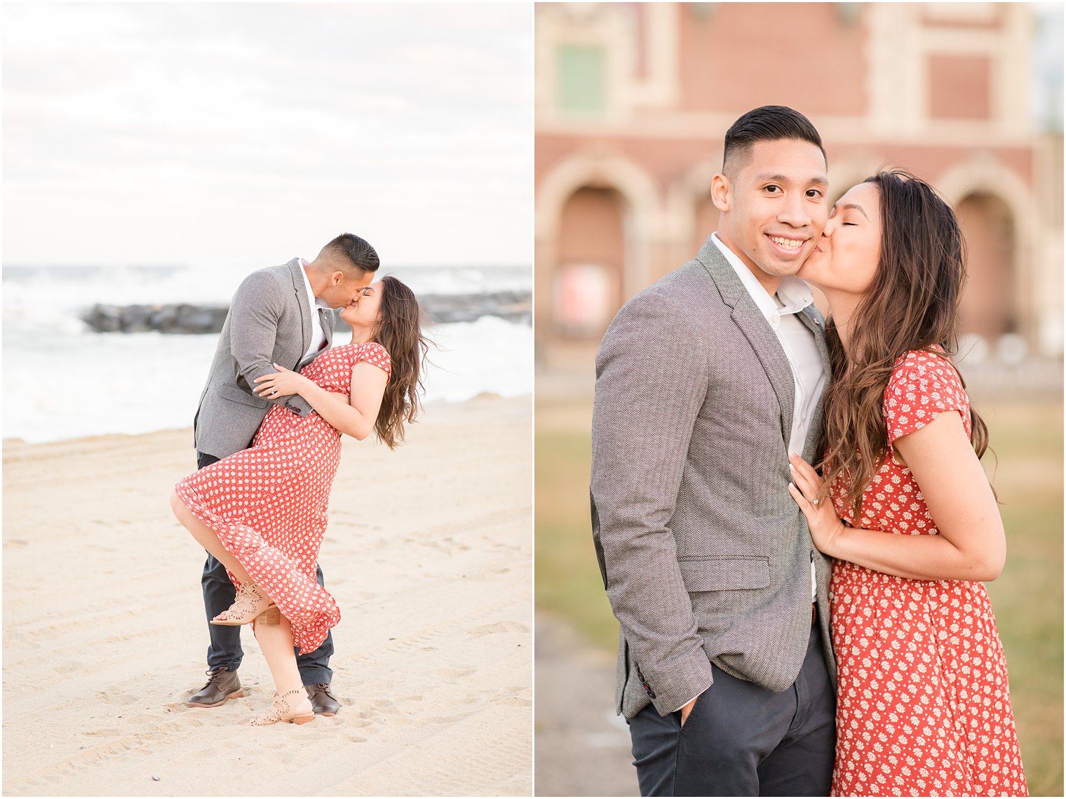 Idalia Photography photographs a late summer engagement session in Asbury Park