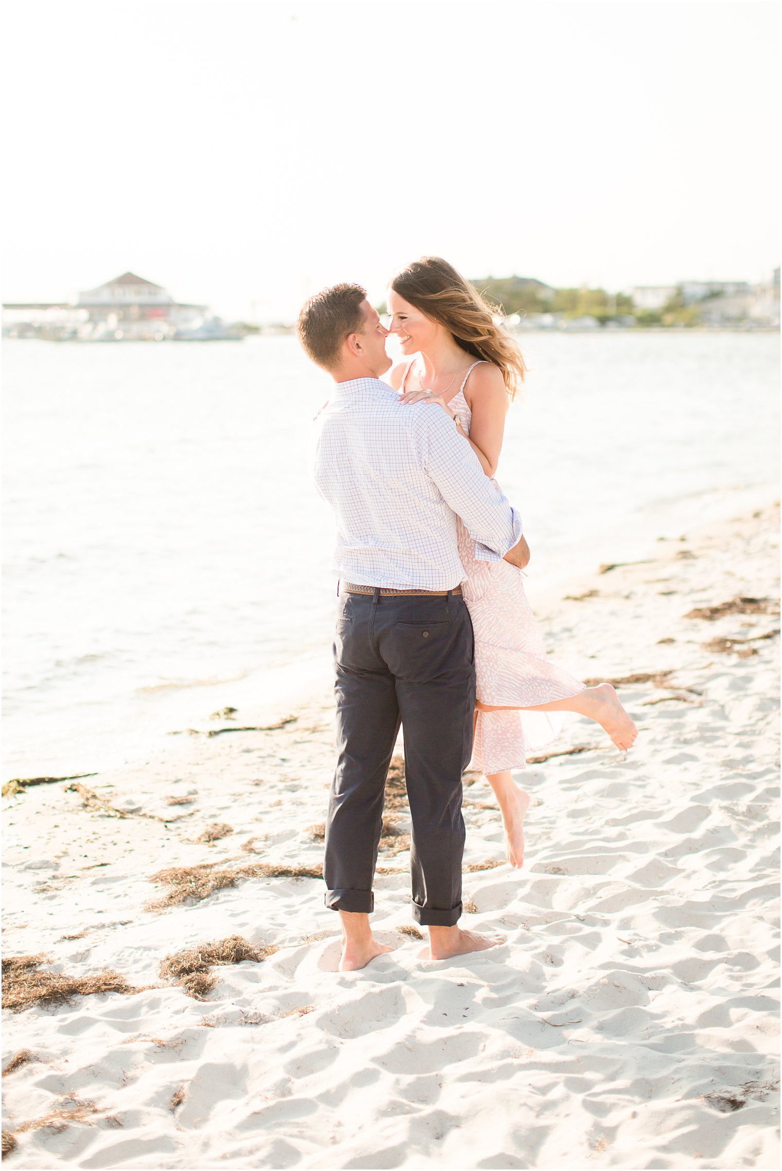 Idalia Photography photographs romantic beach engagement session