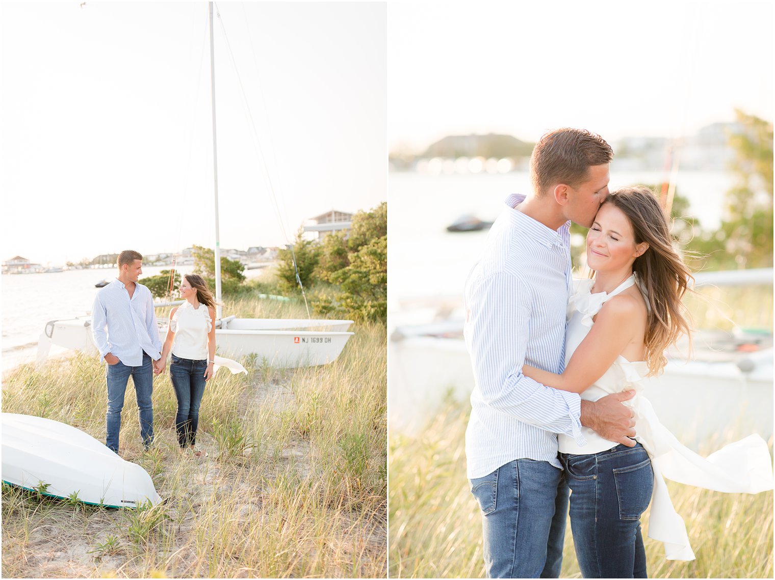 New Jersey beach engagement session with Idalia Photography