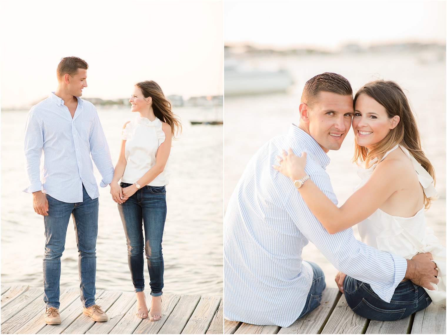 preppy Lavallette NJ Engagement Session with Idalia Photography