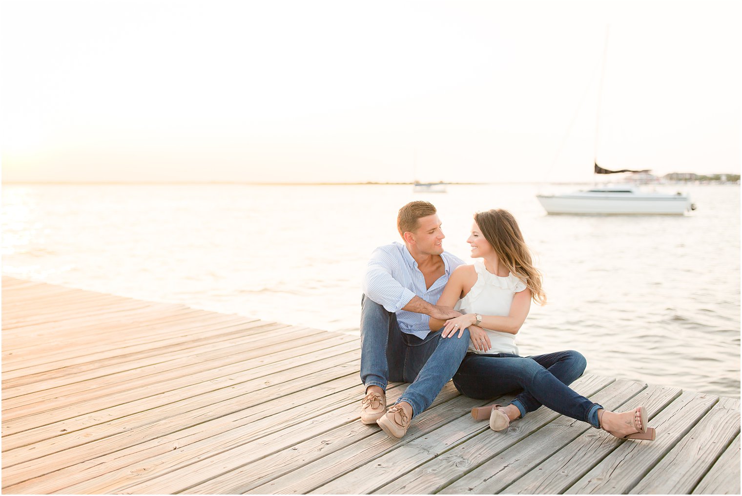 Lavallette NJ Engagement Session on the pier with Idalia Photography