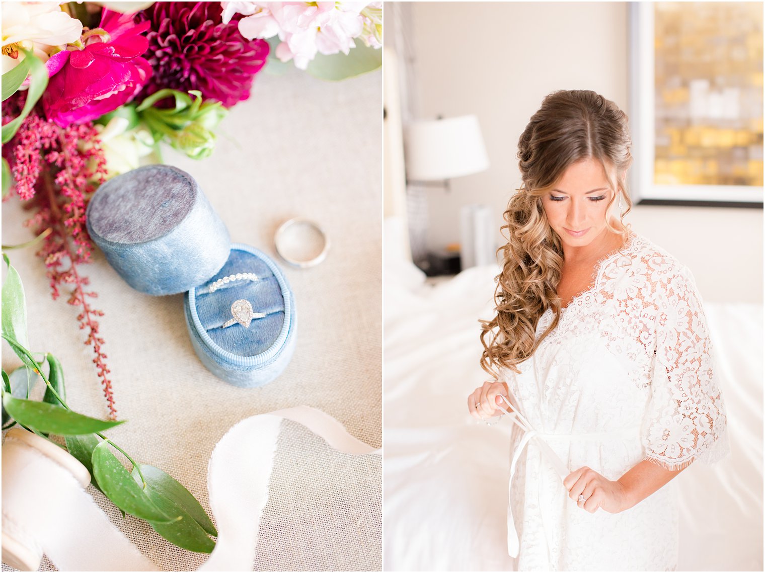 bride prepares for Stone House at Stirling Ridge wedding