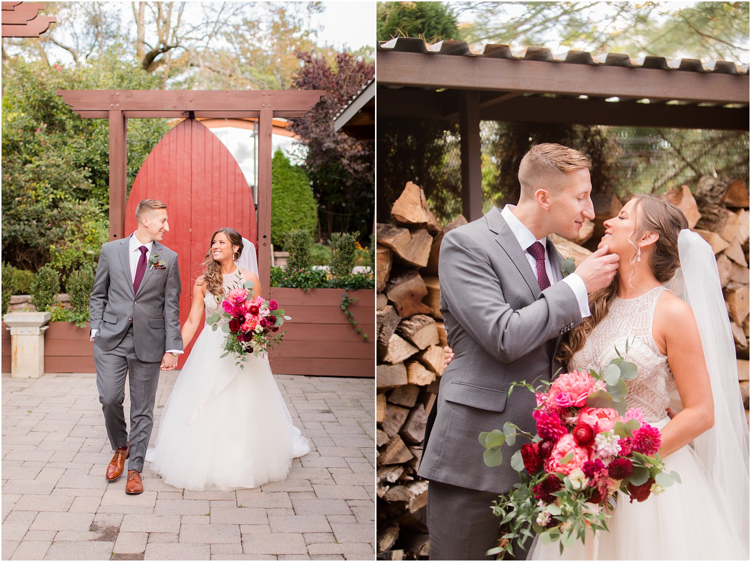 bride and groom portraits at Stone House at Stirling Ridge