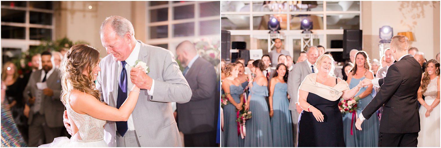 parent dances at wedding reception in NJ photographed by Idalia Photography