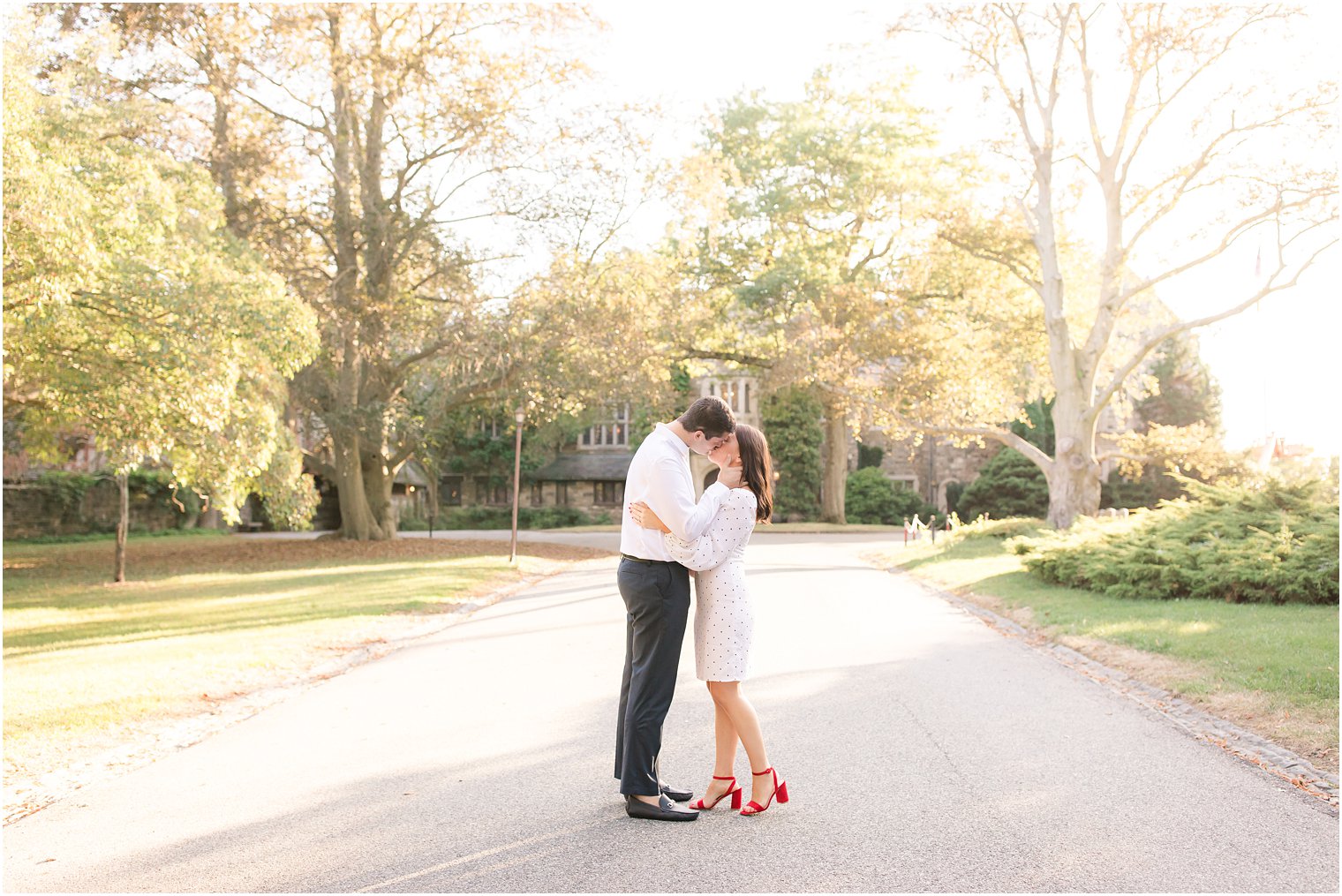 romantic engagement photos by Idalia Photography in Ringwood NJ