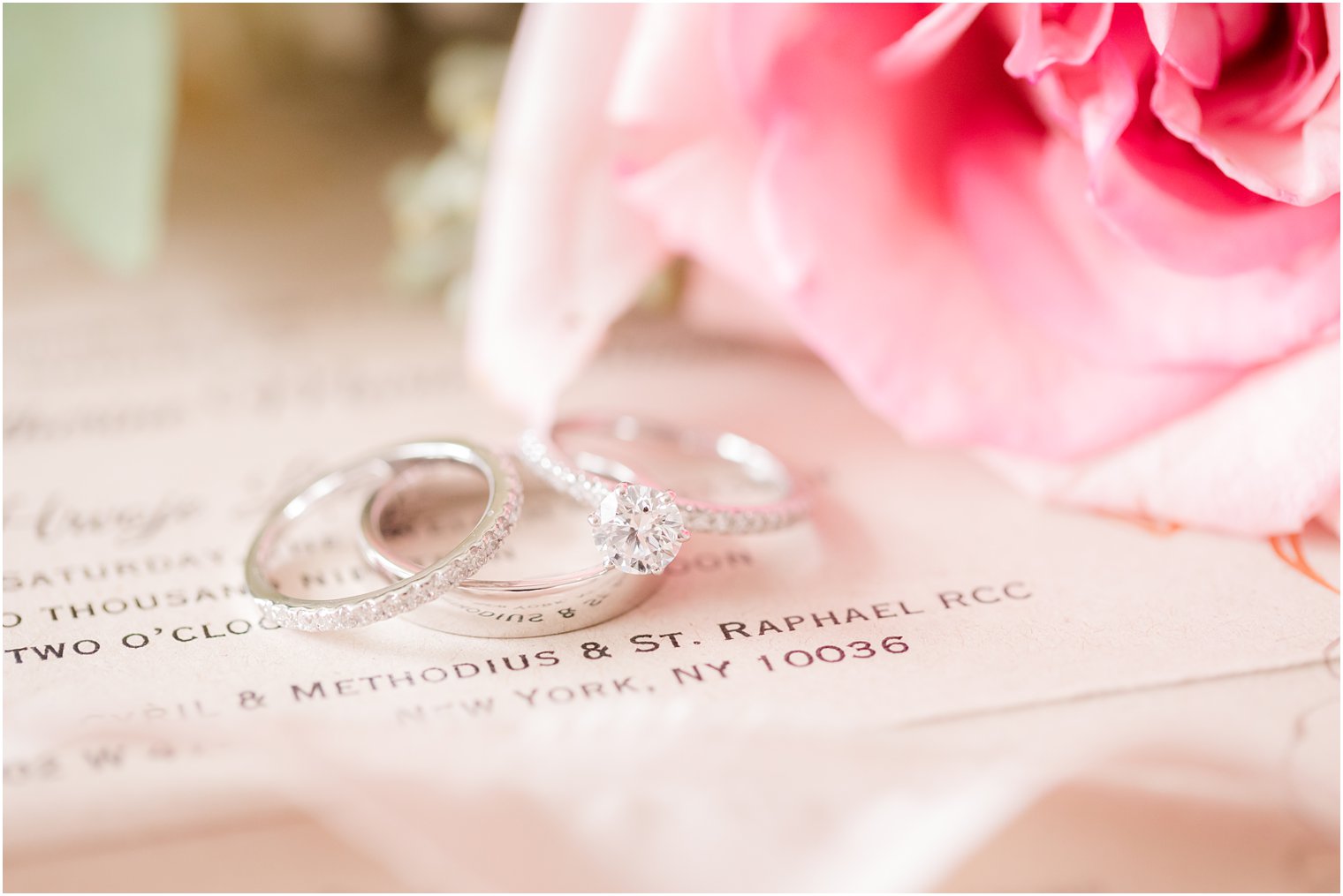 wedding jewelry photographed by Idalia Photography in New Jersey