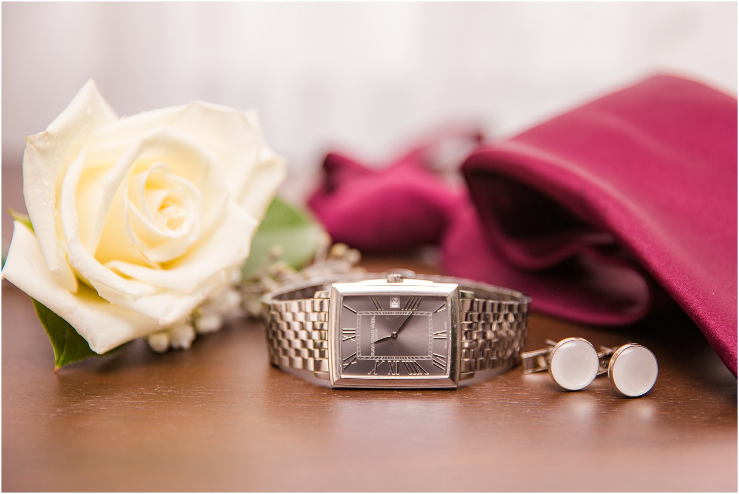 Idalia Photography captures groom's details for NJ wedding day