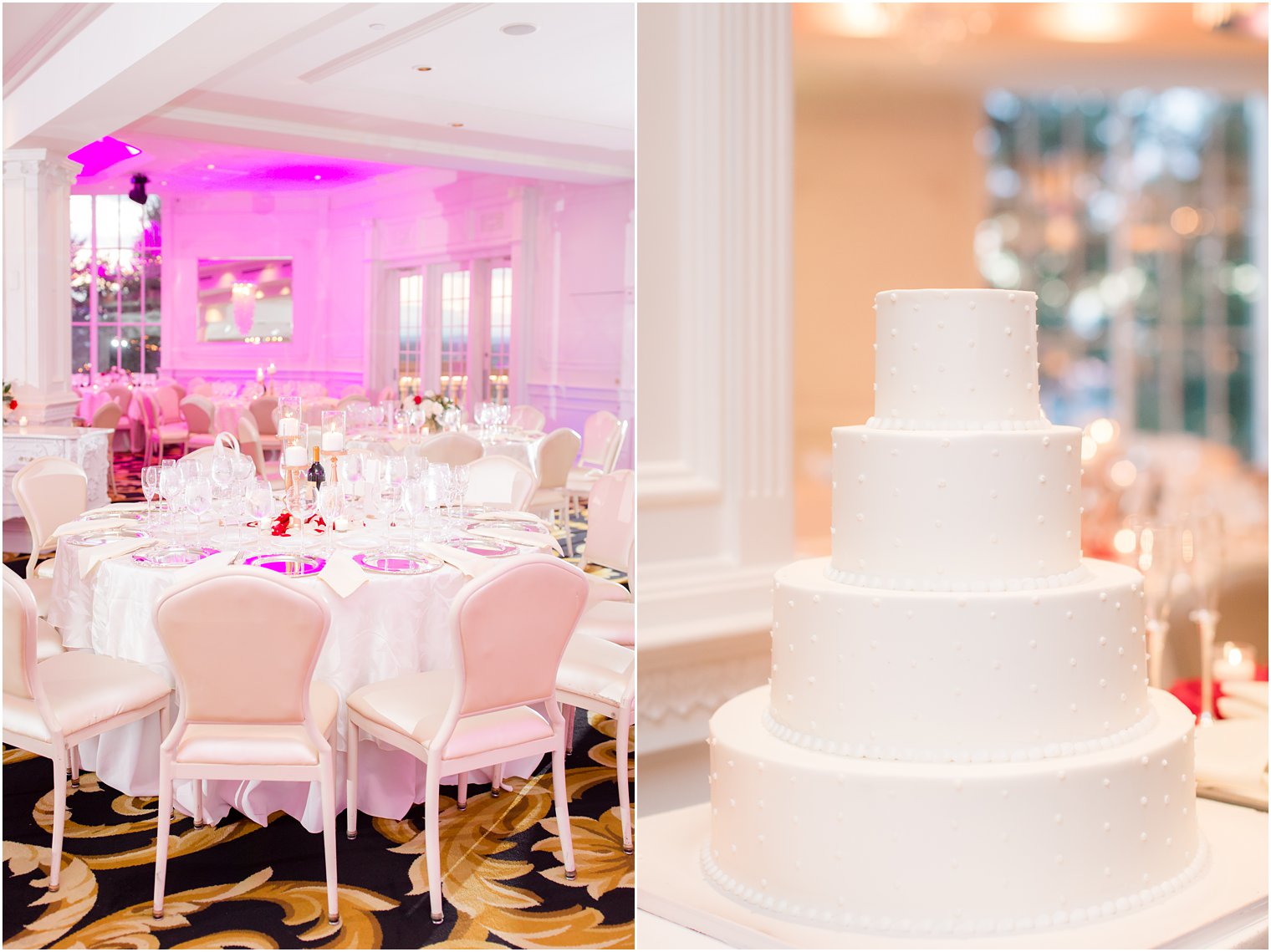 classic wedding reception details photographed by Idalia Photography