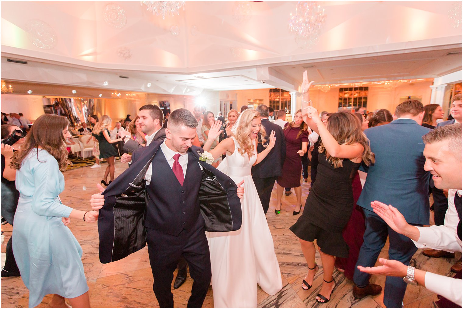 wedding reception dancing photographed by Idalia Photography