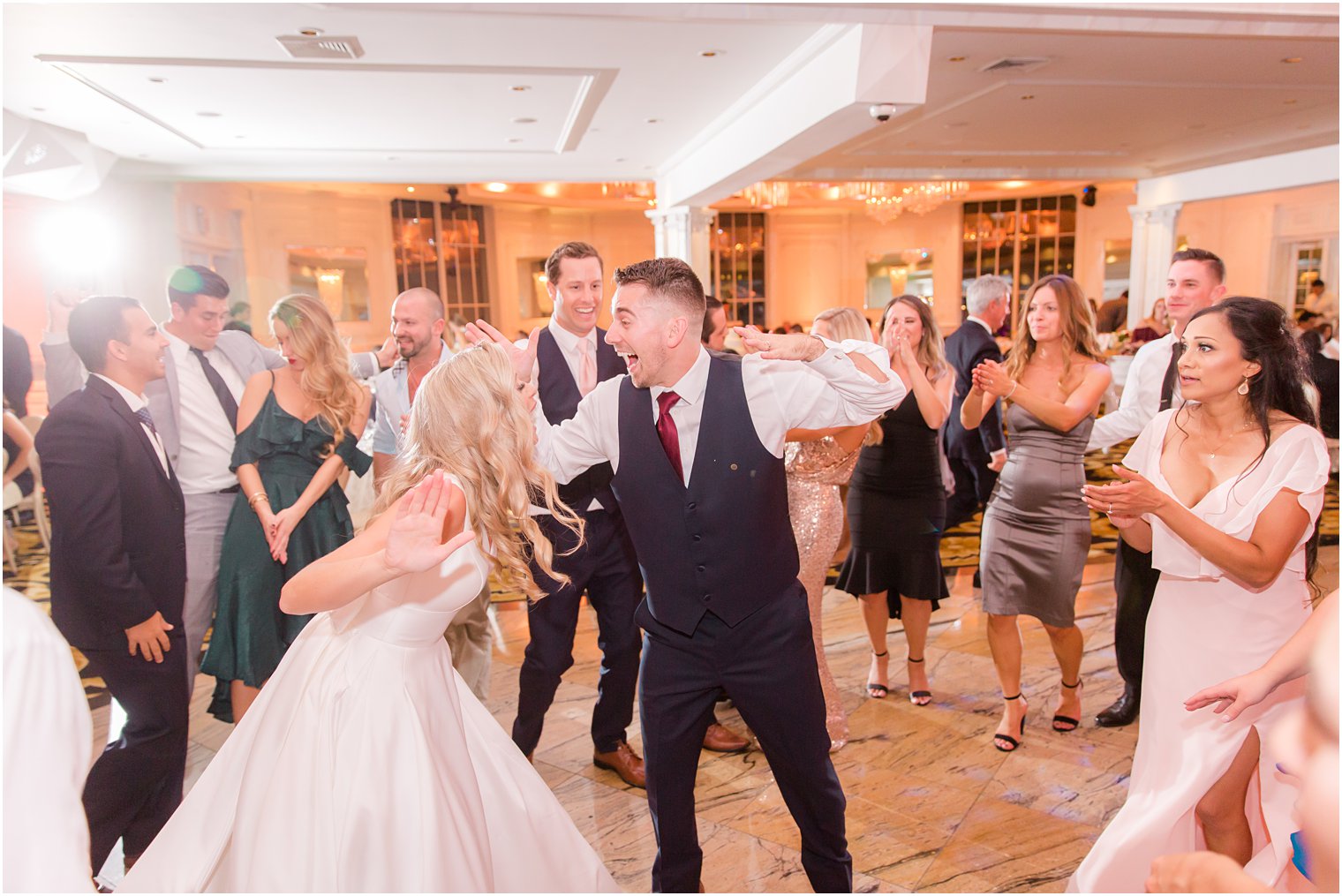 Westmount Country Club Wedding reception fun photographed by Idalia Photography