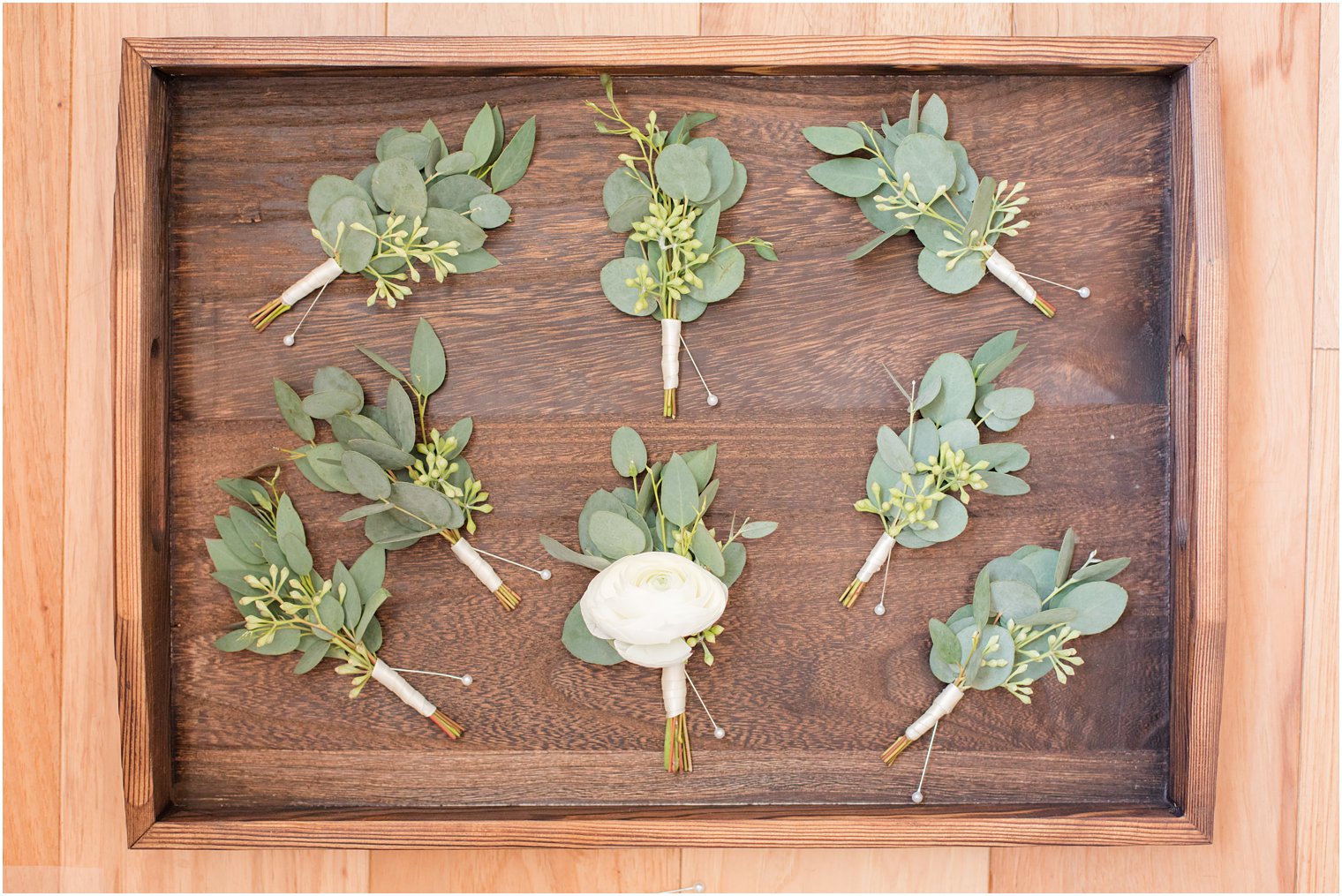 groom's boutonnières by Bespoke Floral