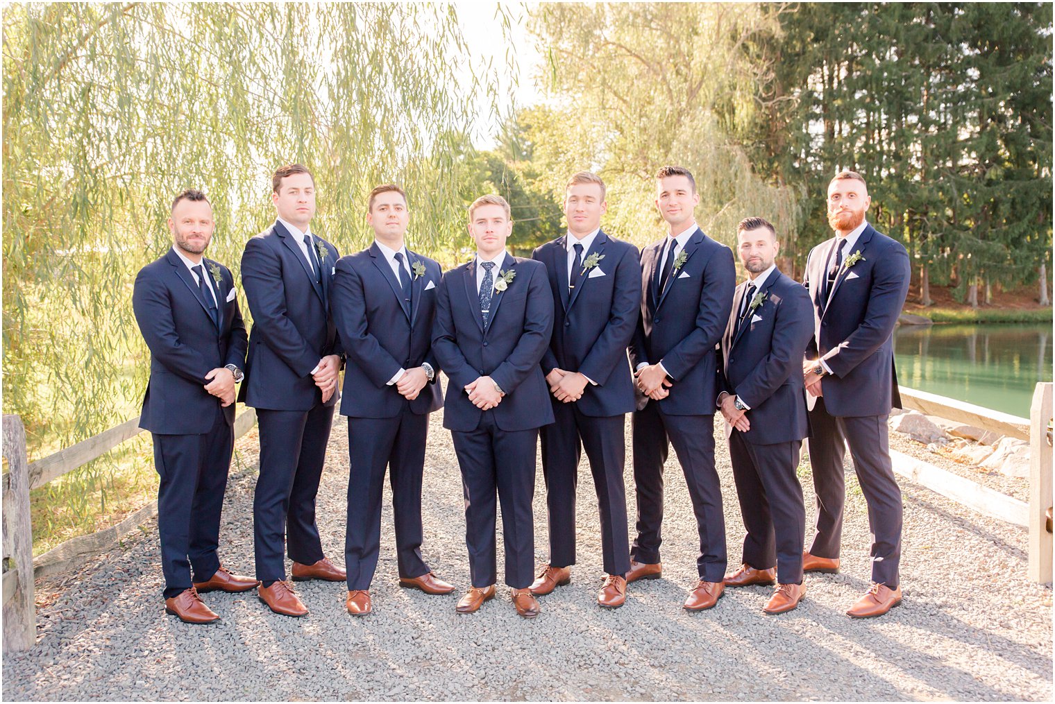 groom and groomsmen with Idalia Photography 