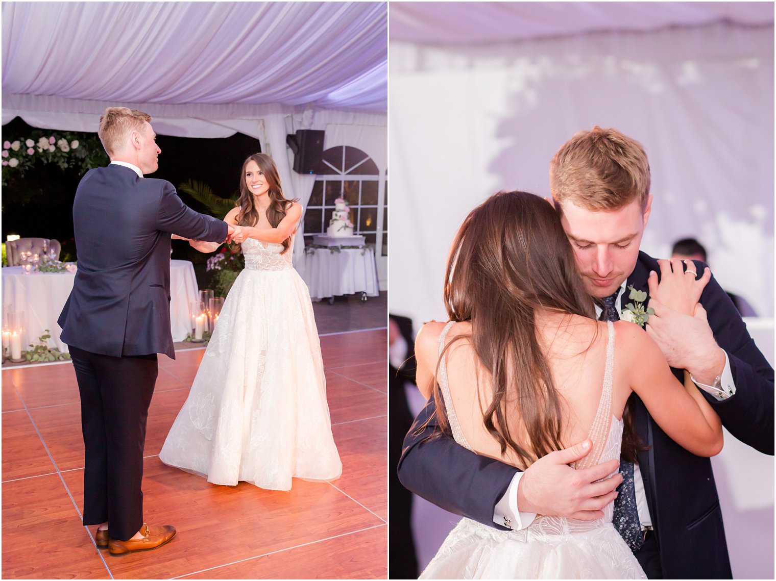 romantic first dance at Windows on the Water at Frogbridge photographed by Idalia Photography