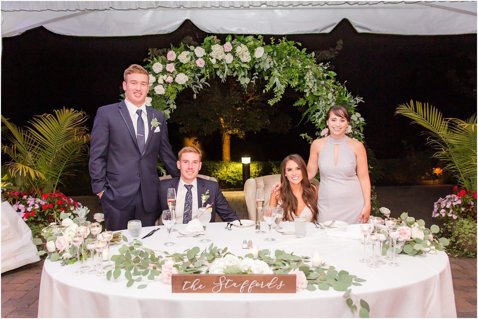 best man and maid of honor at Windows on the Water at Frogbridge wedding reception