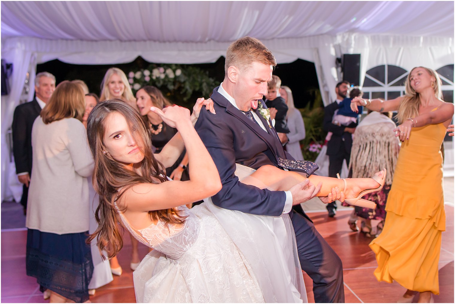 wedding reception dancing at Windows on the Water at Frogbridge