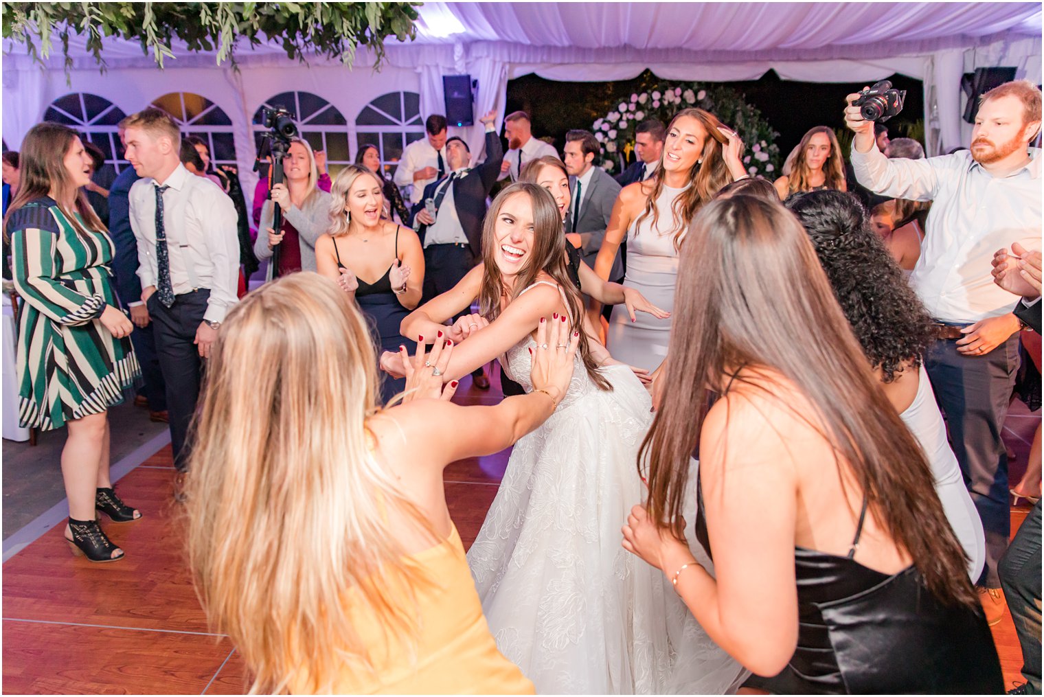 wedding reception dancing at Windows on the Water at Frogbridge