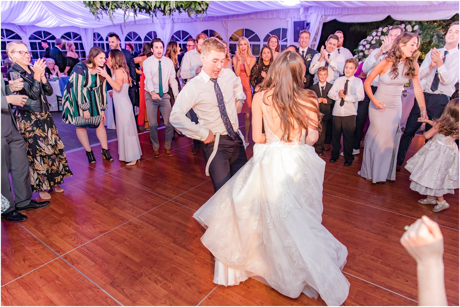 wedding reception dancing at Windows on the Water at Frogbridge