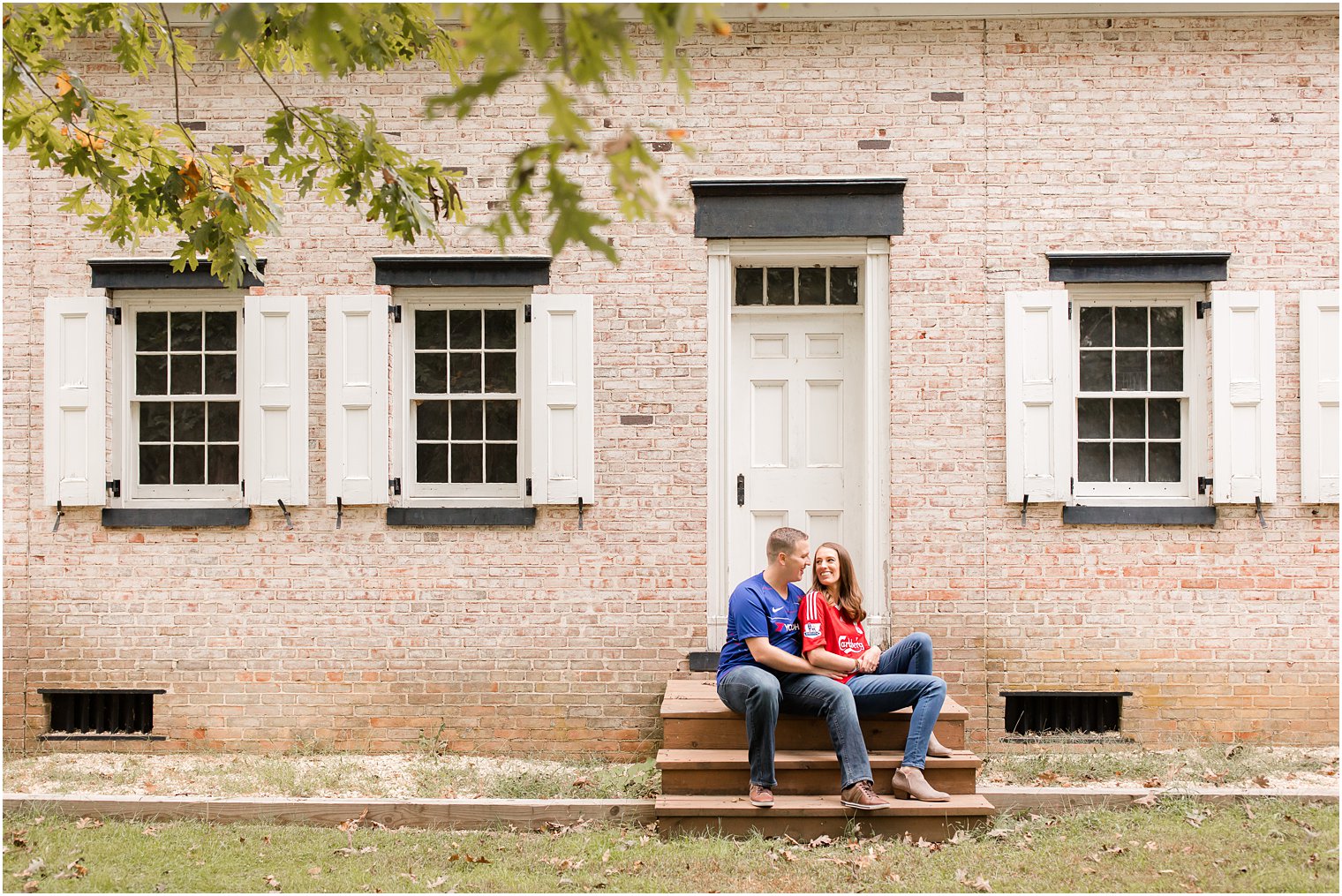 engagement photos in Allaire State Park
