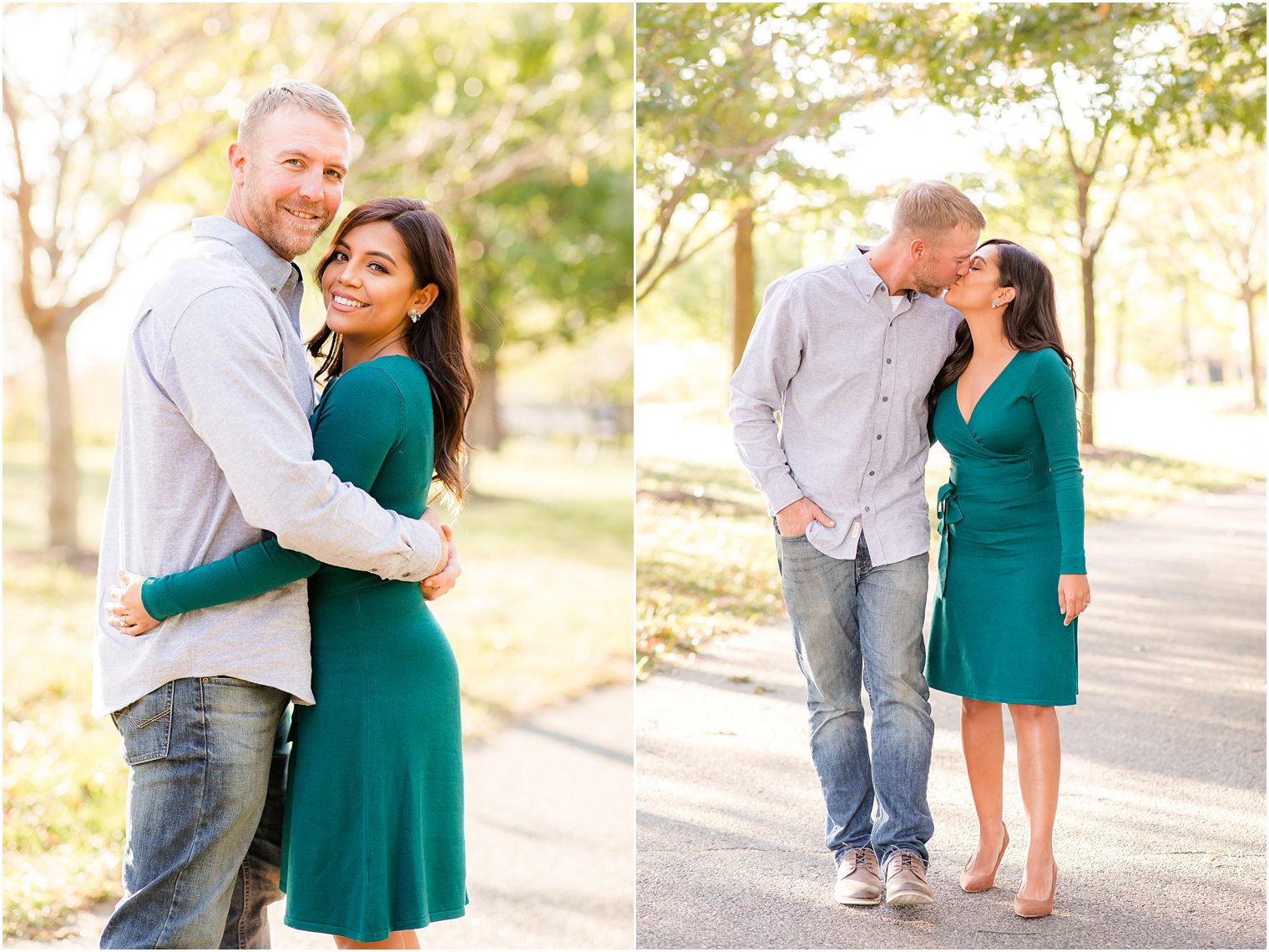 Classic fall engagement photos at Liberty State Park by NJ Wedding Photographers Idalia Photography