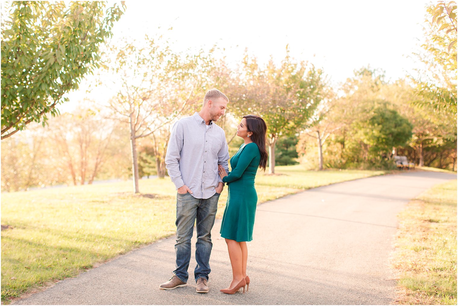 Fall engagement photos at Liberty State Park by NJ Wedding Photographers Idalia Photography