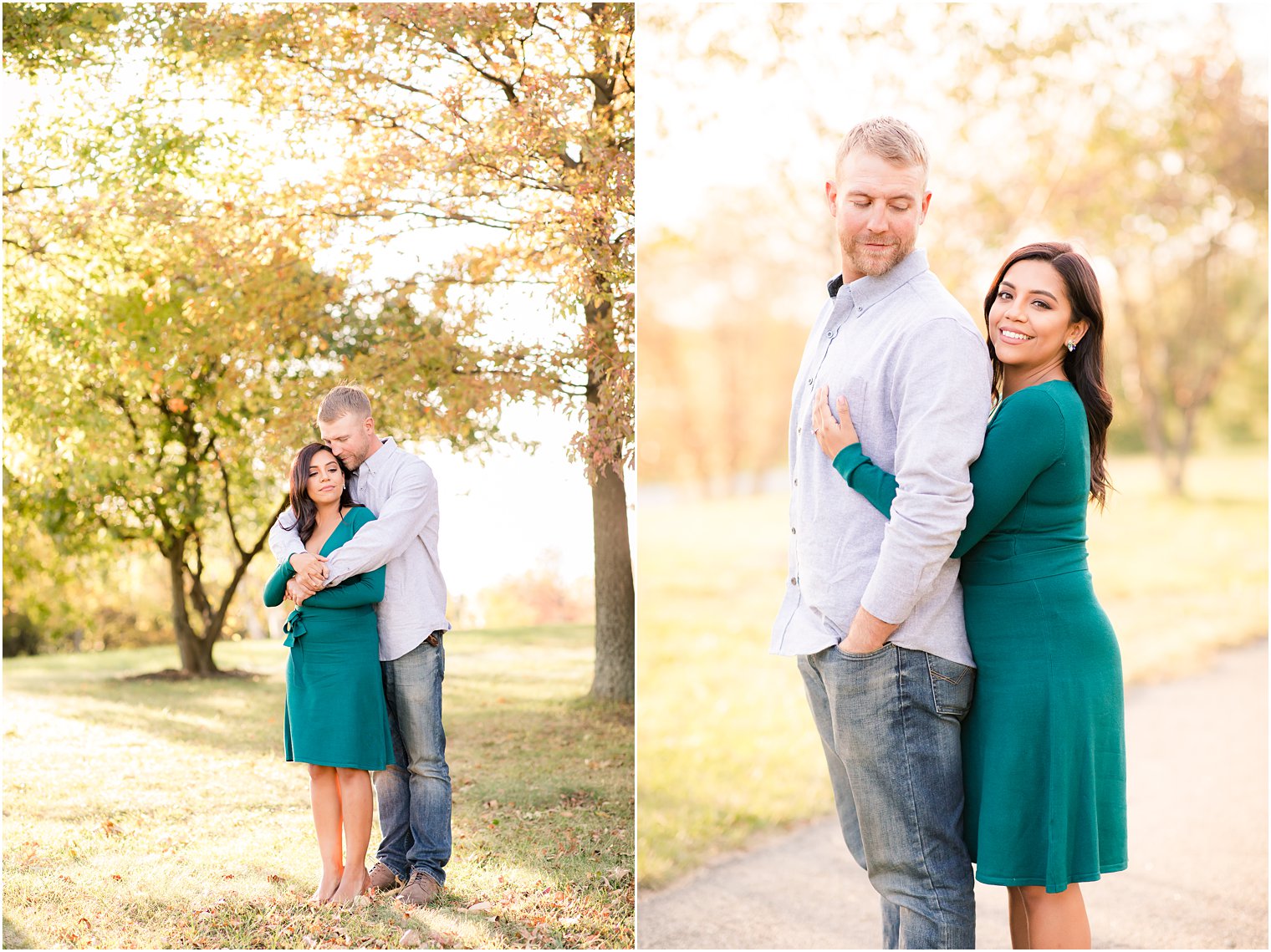 Fall engagement photos at Liberty State Park by NJ Wedding Photographers Idalia Photography