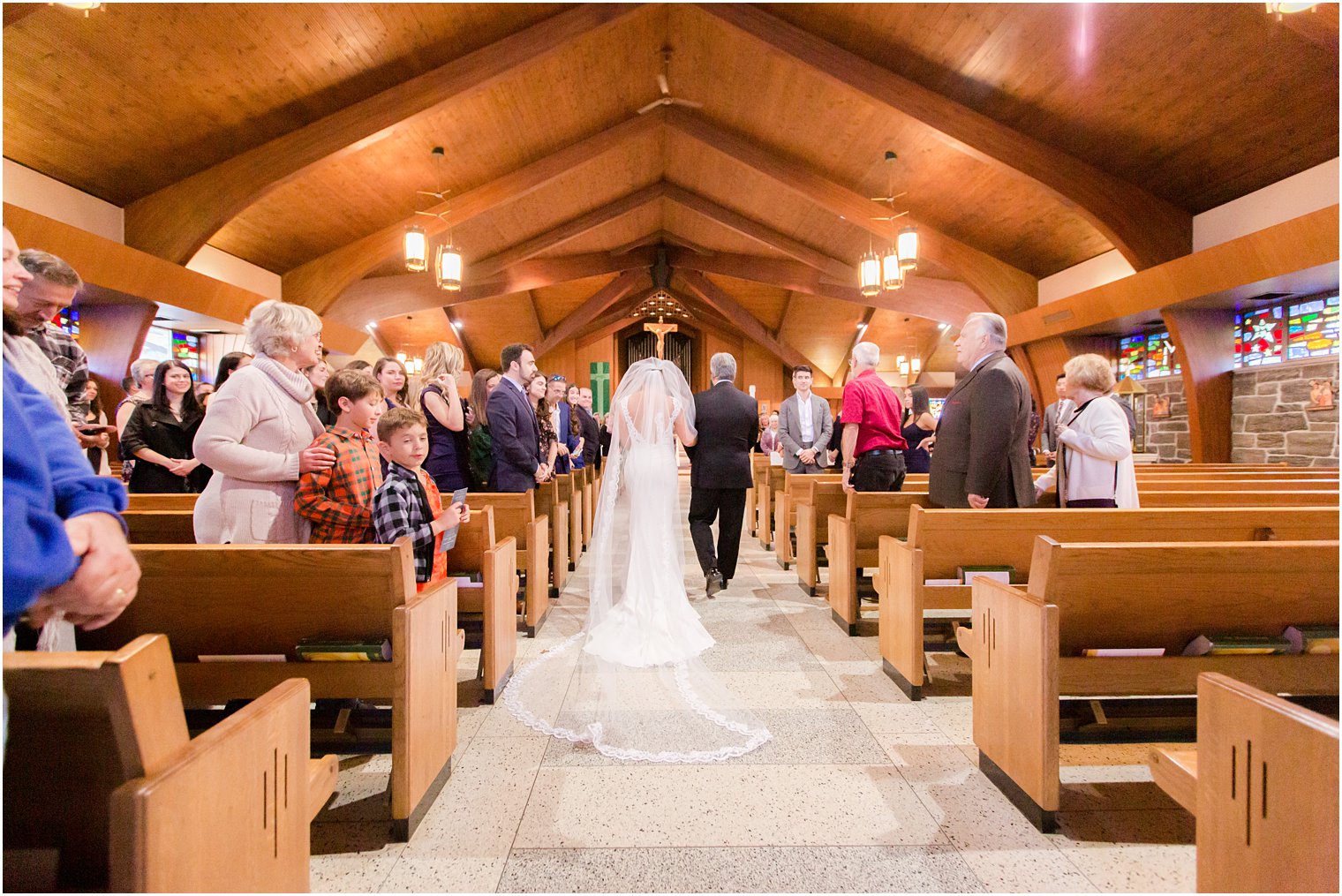 traditional New York wedding day in church photographed by Idalia Photography