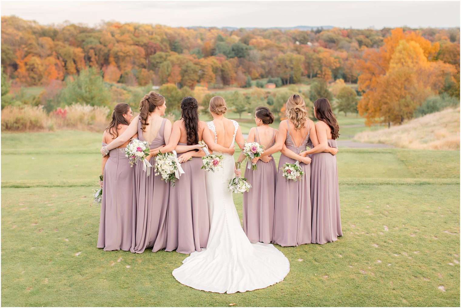 fall bridesmaid photos with Idalia Photography