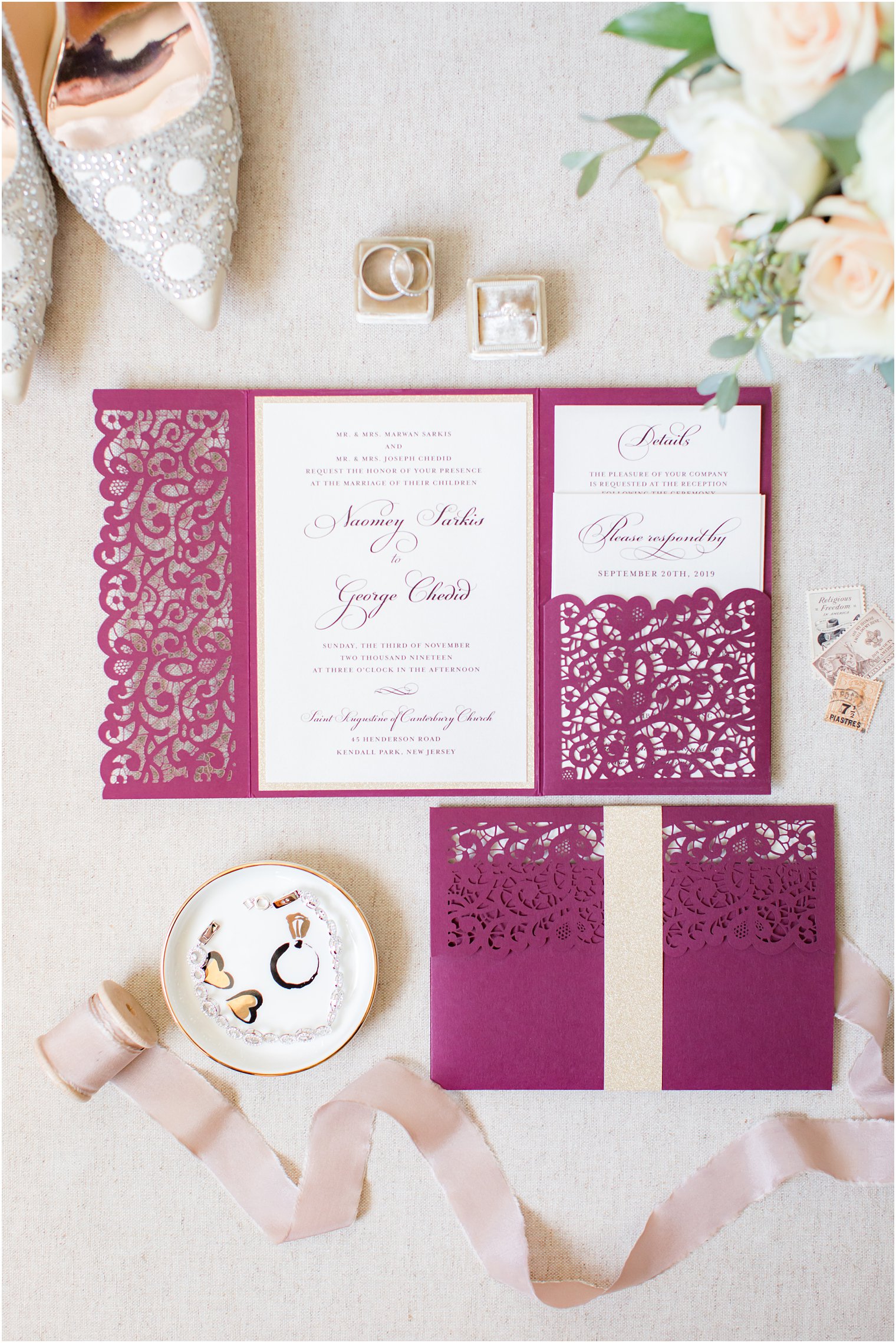 wedding details for Palace at Somerset Park wedding photographed by Idalia Photography