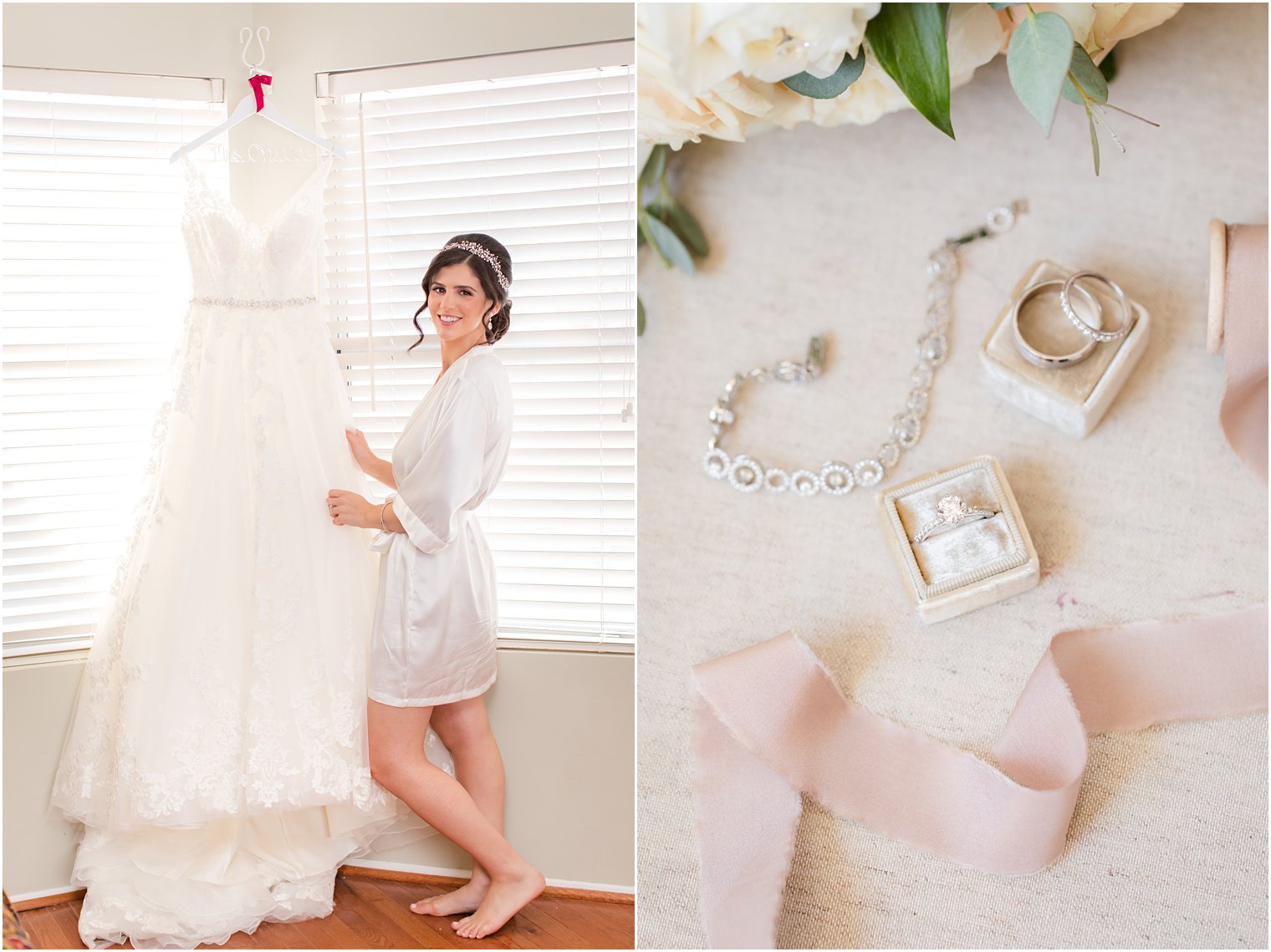 bride prepares for Palace at Somerset Park wedding day with Idalia Photography