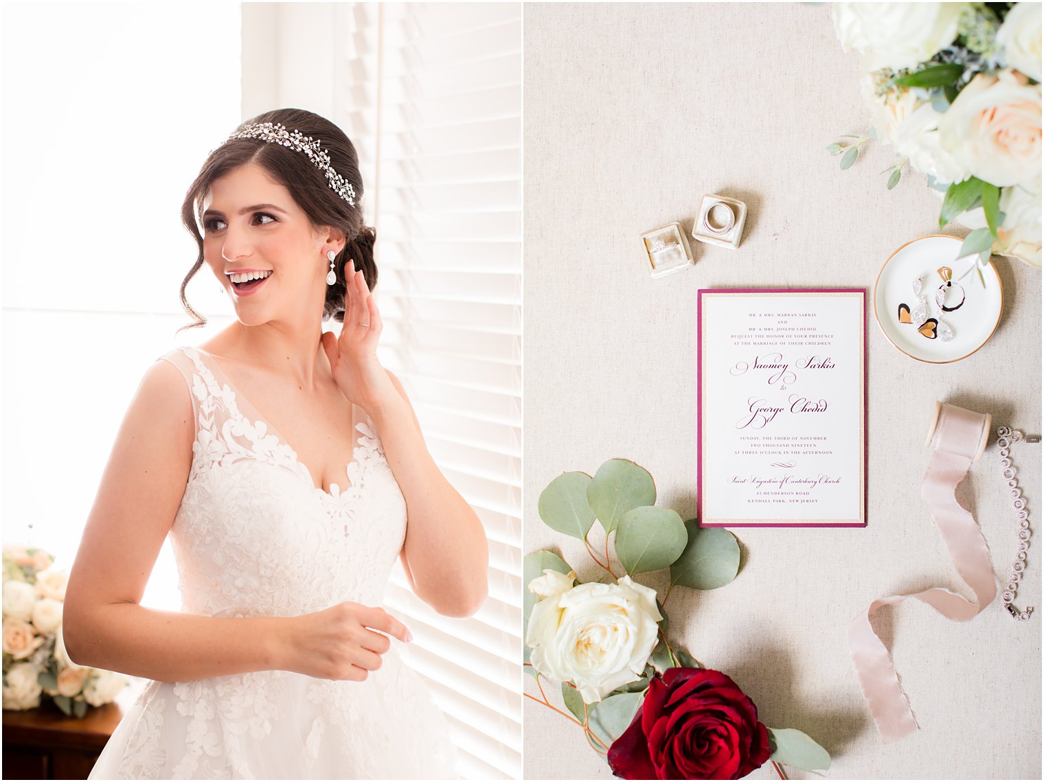 bridal preparations photographed by Idalia Photography