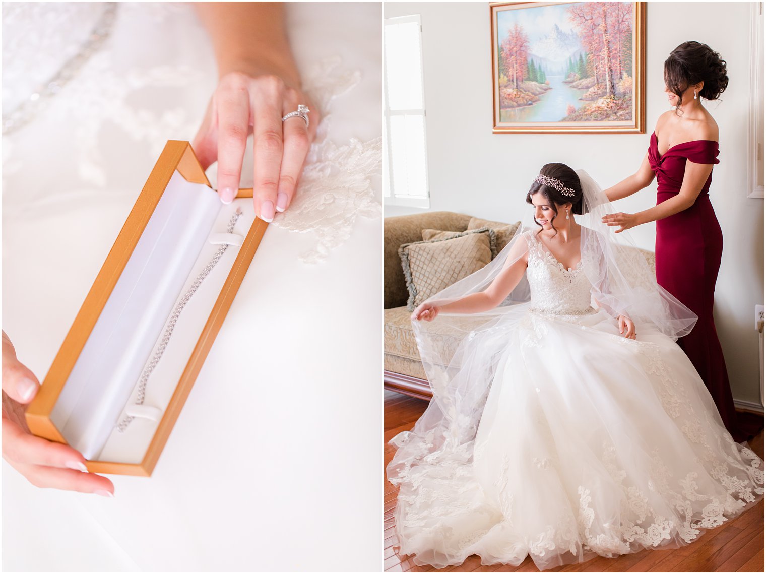 bridal preparations photographed by Idalia Photography