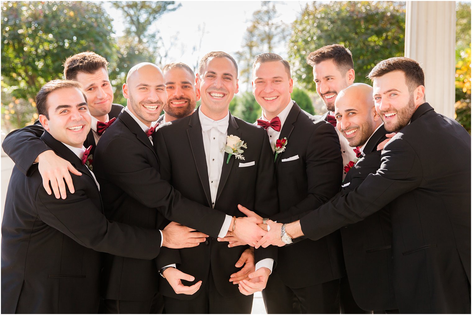 Palace at Somerset Park groomsmen portraits by Idalia Photography