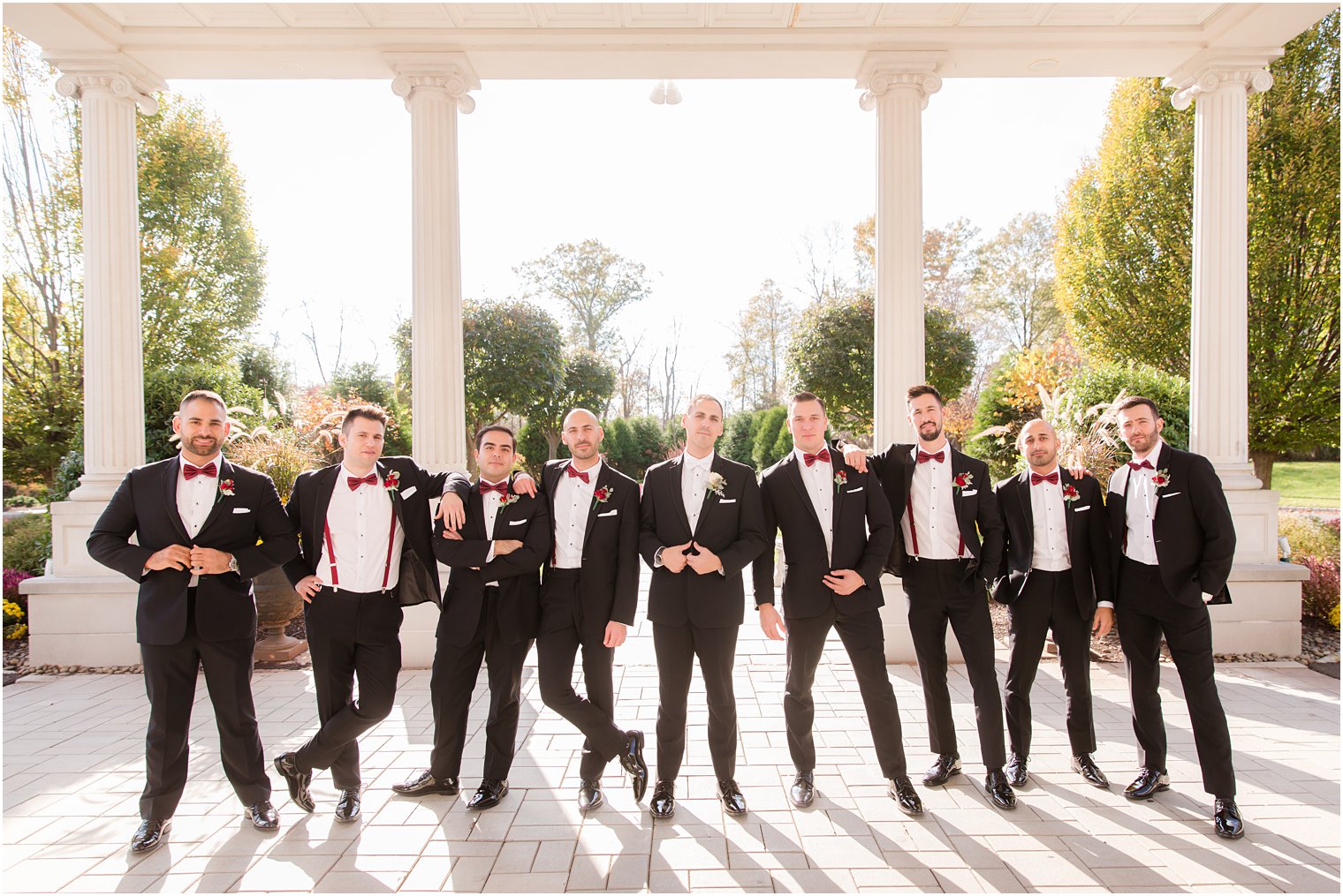 classic groomsmen portraits with Idalia Photography