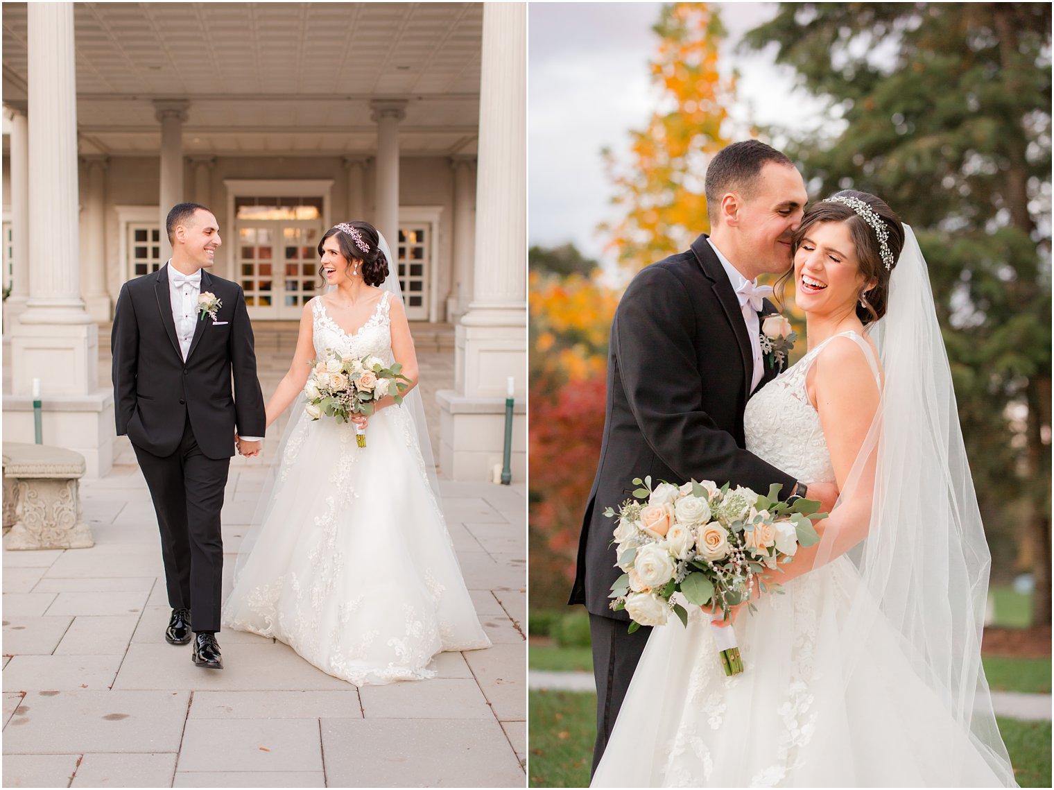 newlyweds laugh with Idalia Photography 