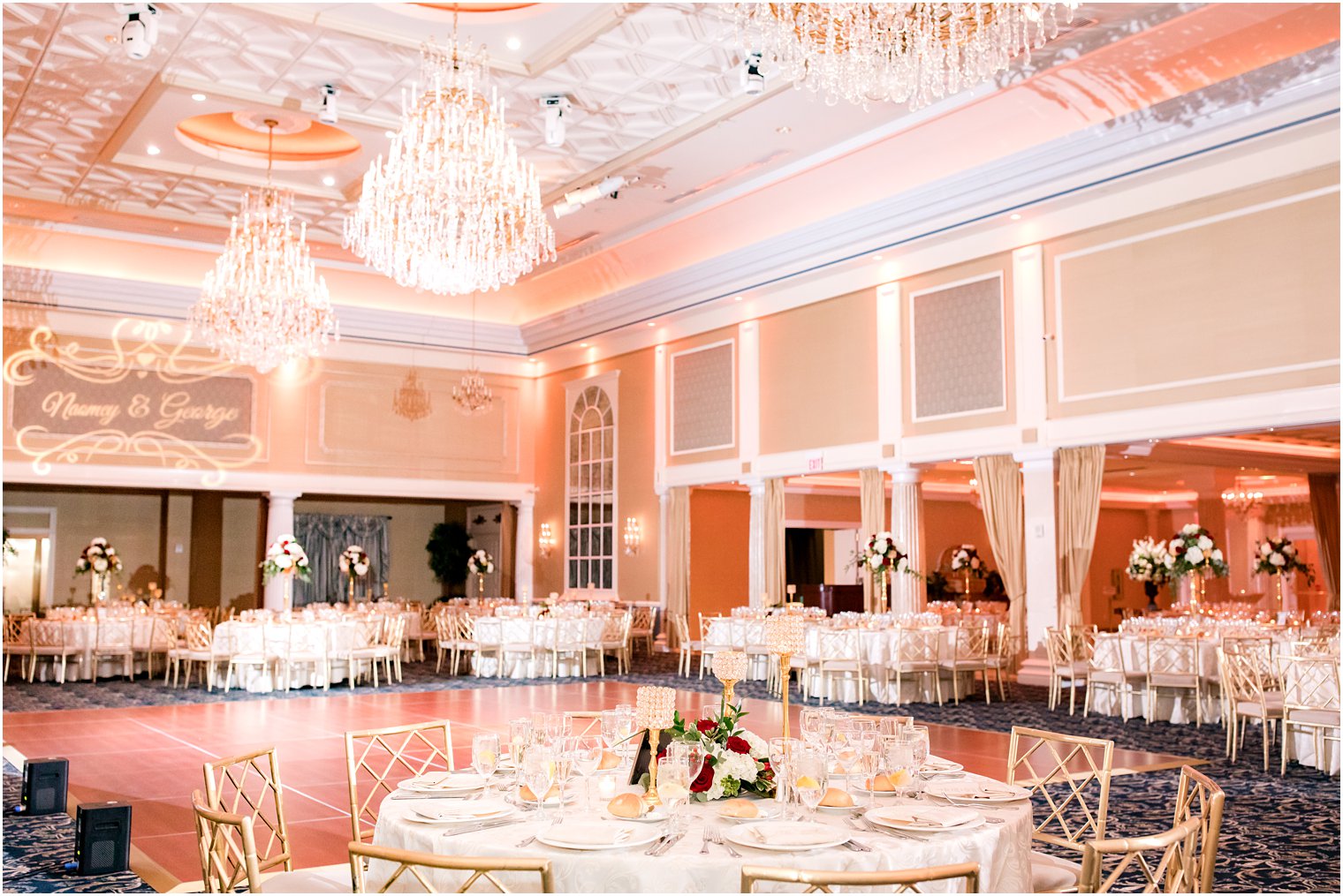 elegant and romantic Palace at Somerset Park wedding reception