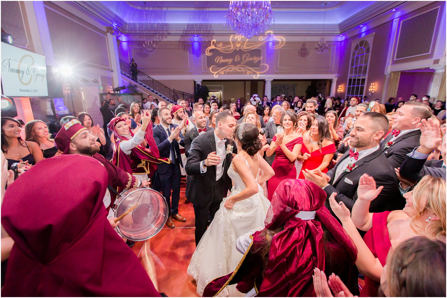 Lebanese wedding reception photographed by Idalia Photography 
