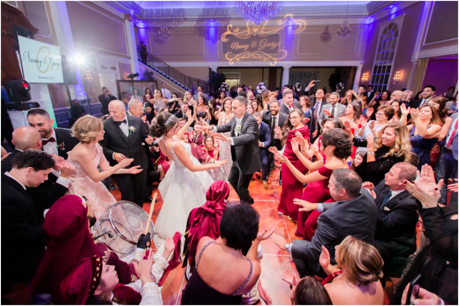 Lebanese wedding reception photographed by Idalia Photography 