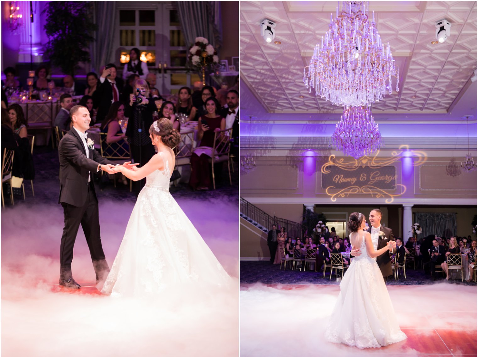 first dance with fog photographed by Idalia Photography