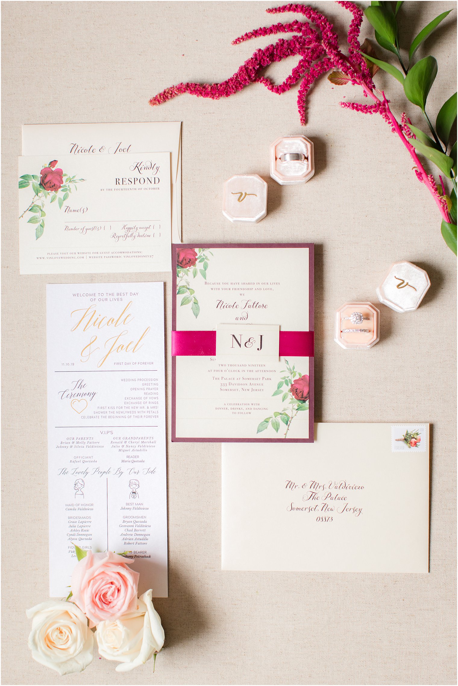 Beacon Lane wedding invitations photographed by Idalia Photography